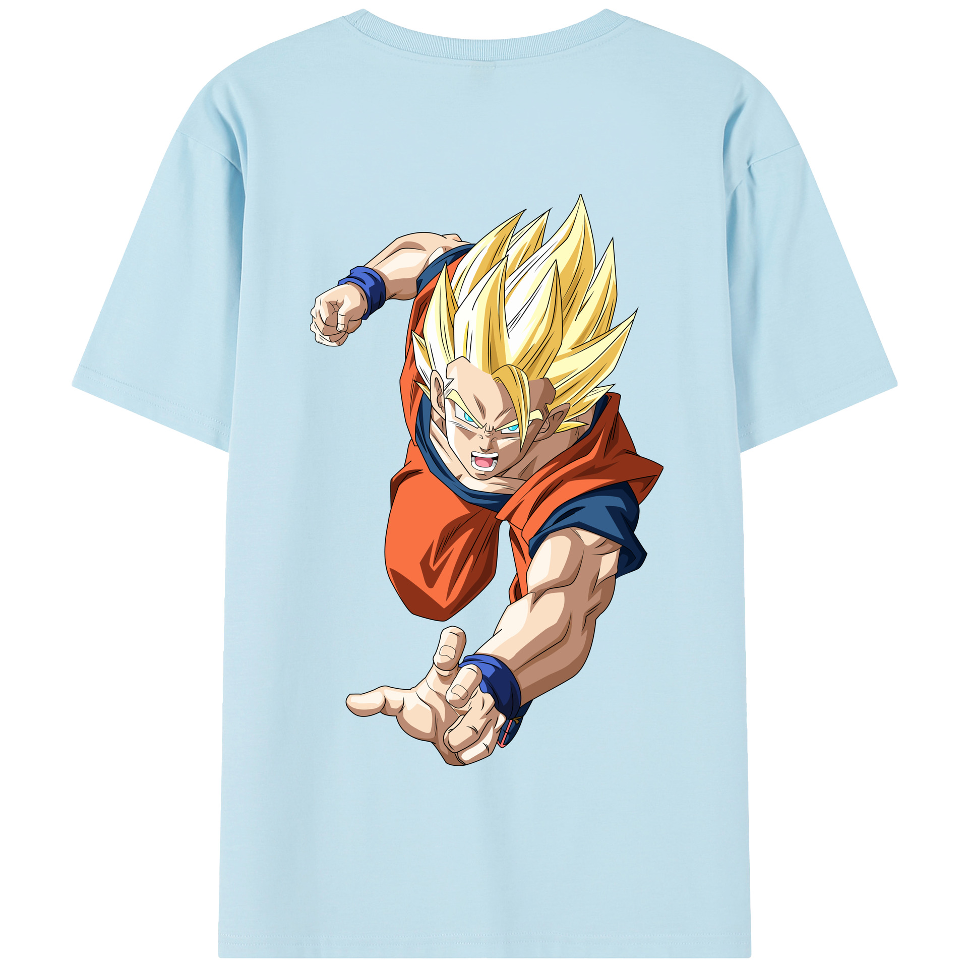 （画像用） ドラゴンボール 孫 悟飯（そんごはん）DRAGON BALL Son Gohan 綿100％半袖Tシャツ（背面プリント）